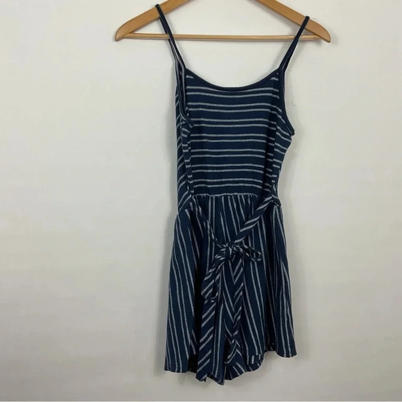 Caution To The Wind Striped Romper - Picture 3 of 6